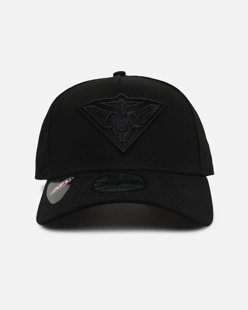 New Era Essendon Bombers 'Triple Black' 9Forty A-Frame Snapback Black 1