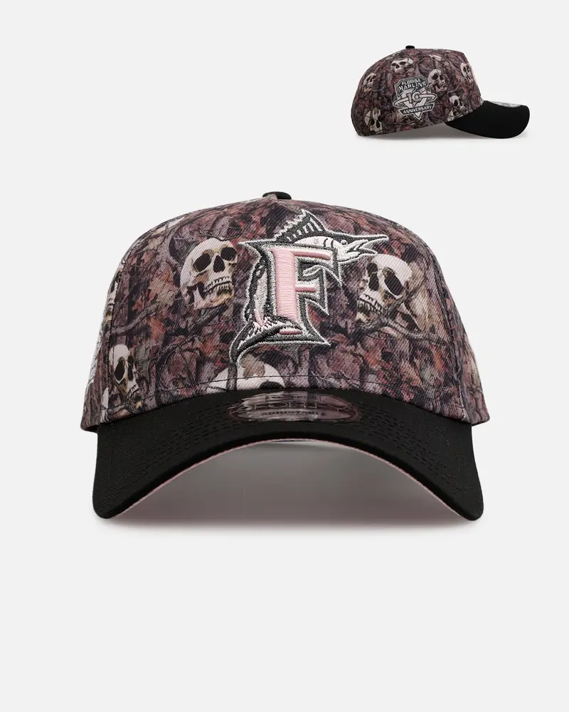 New Era Florida Marlins 'Camo Skulls' 9Forty A-Frame Snapback Camo 1