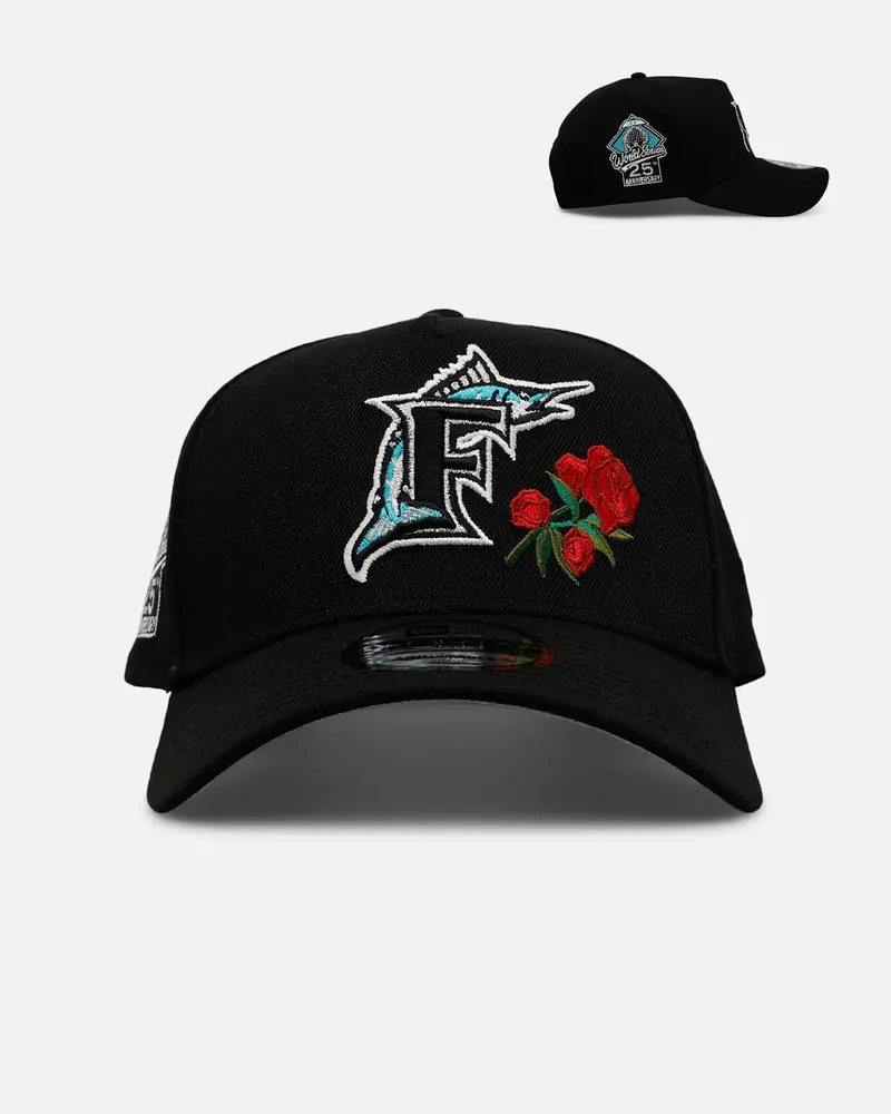 New Era Florida Marlins 'Official Team Color Rose' 9Forty A-Frame Snapback Official Team Color 1