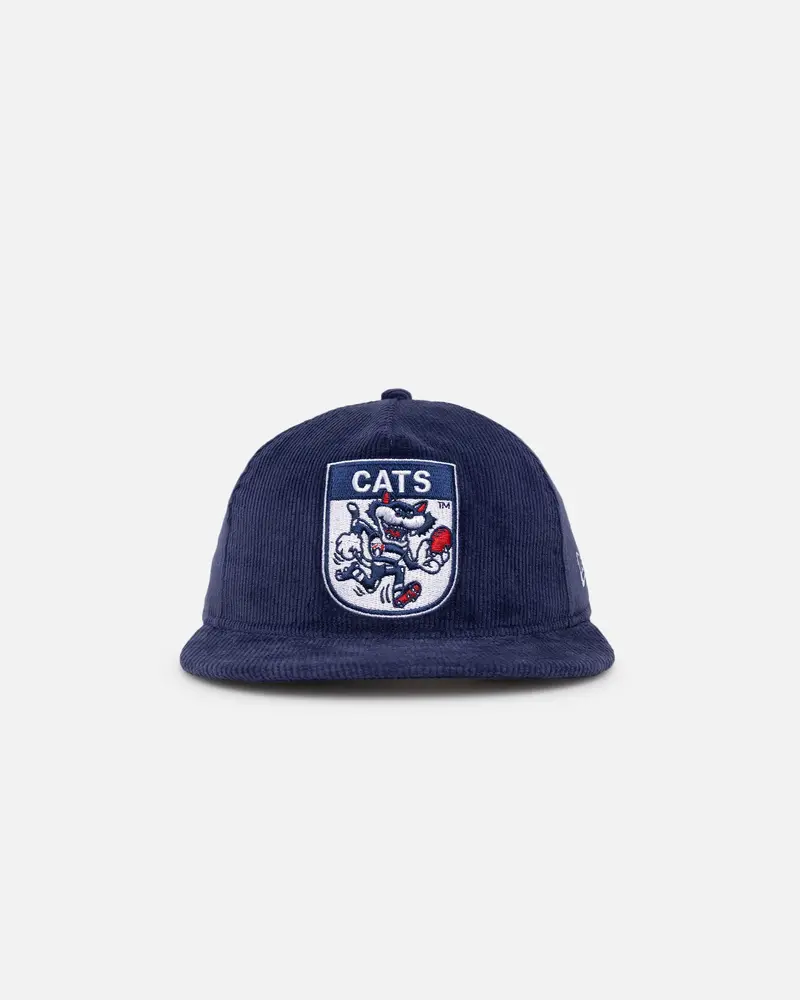 New Era Geelong Cats Golfer Snapback Light Navy 1