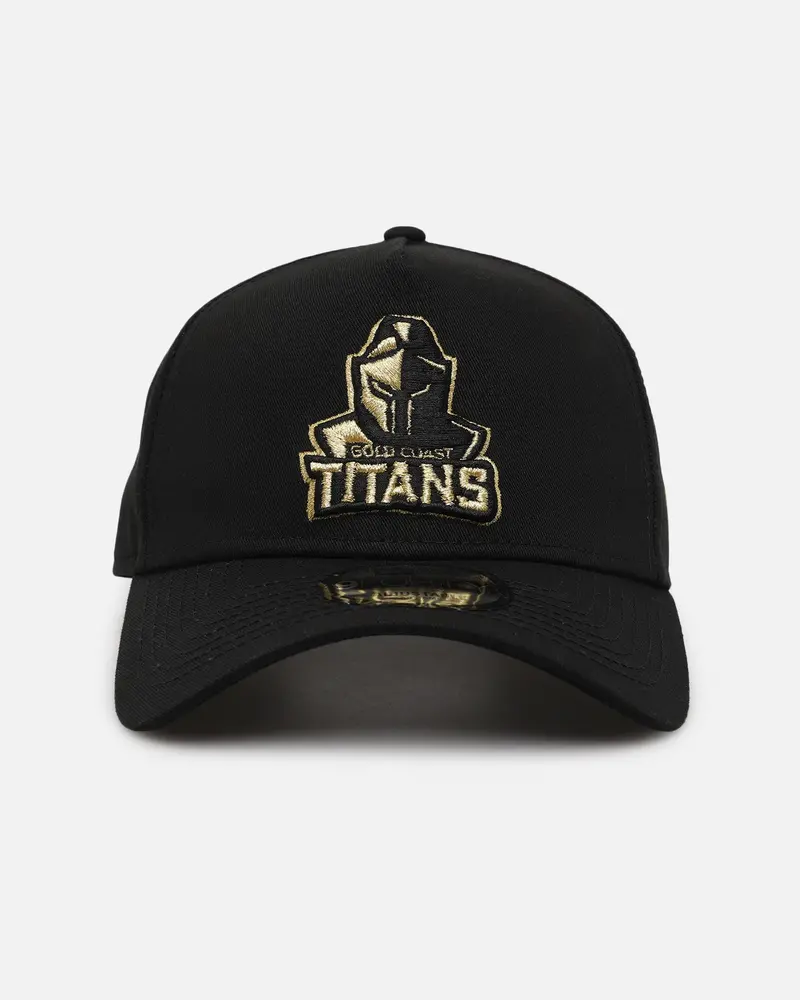 New Era Gold Coast Titans 9Forty A-Frame Snapback Black/Gold 1