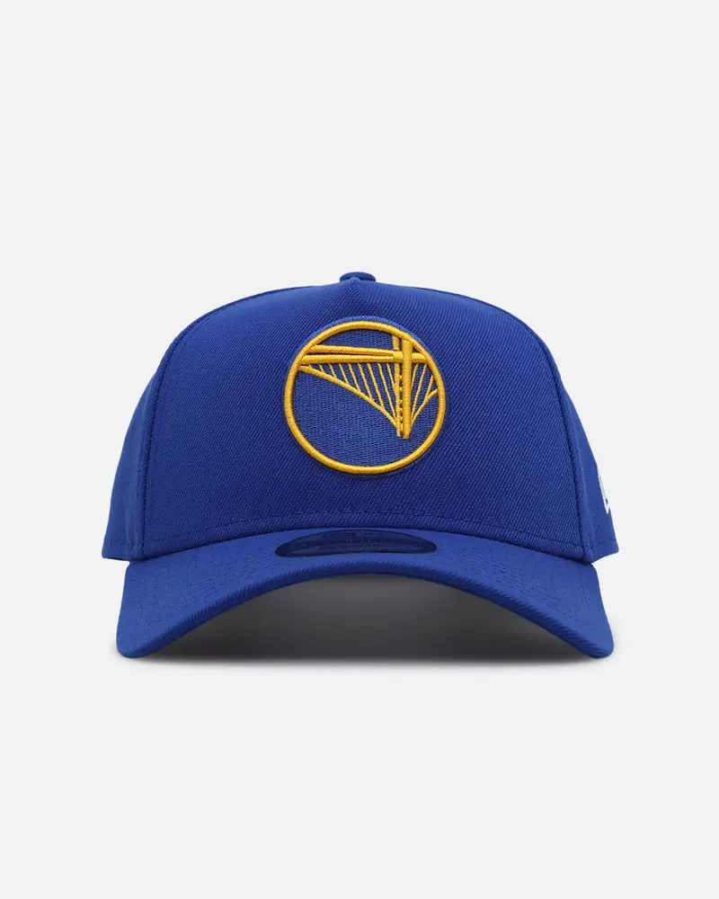 New Era Golden State Warriors 'Upside Down Nba' 9Forty A-Frame Snapback Blue 1