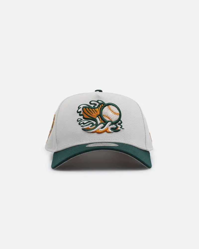 New Era Gwinnett Stripers 'Autumn Hue' 9Forty A-Frame Snapback Stone/Dark Green 1
