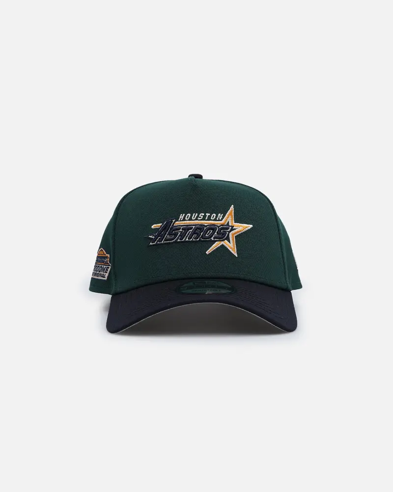 New Era Houston Astros 'Autumn Hue' 9Forty A-Frame Snapback Dark Green/Navy 1