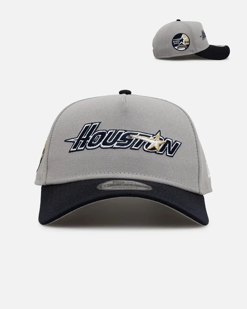 New Era Houston Astros 'Away Greys' 9Forty A-Frame Snapback Grey 1