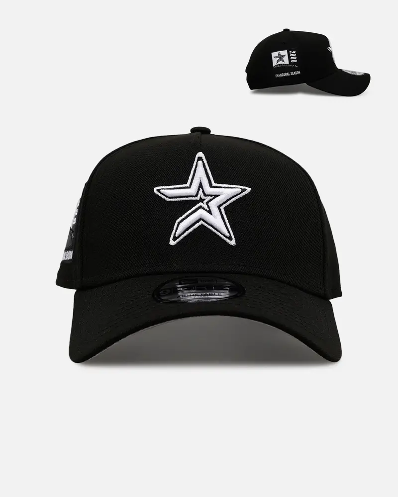 New Era Houston Astros 'Black And White' 9Forty A-Frame Snapback Black/White 1