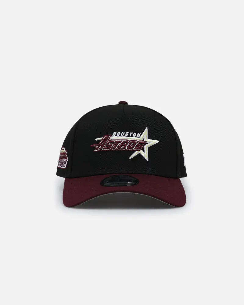 New Era Houston Astros 'Burgundy Bounceback' 9Forty A-Frame Snapback Black/Maroon 1