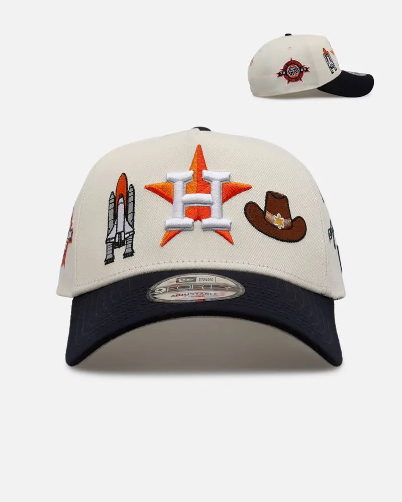 New Era Houston Astros 'Chrome City Icons' 9Forty A-Frame Snapback Chrome/Official Team Color 1