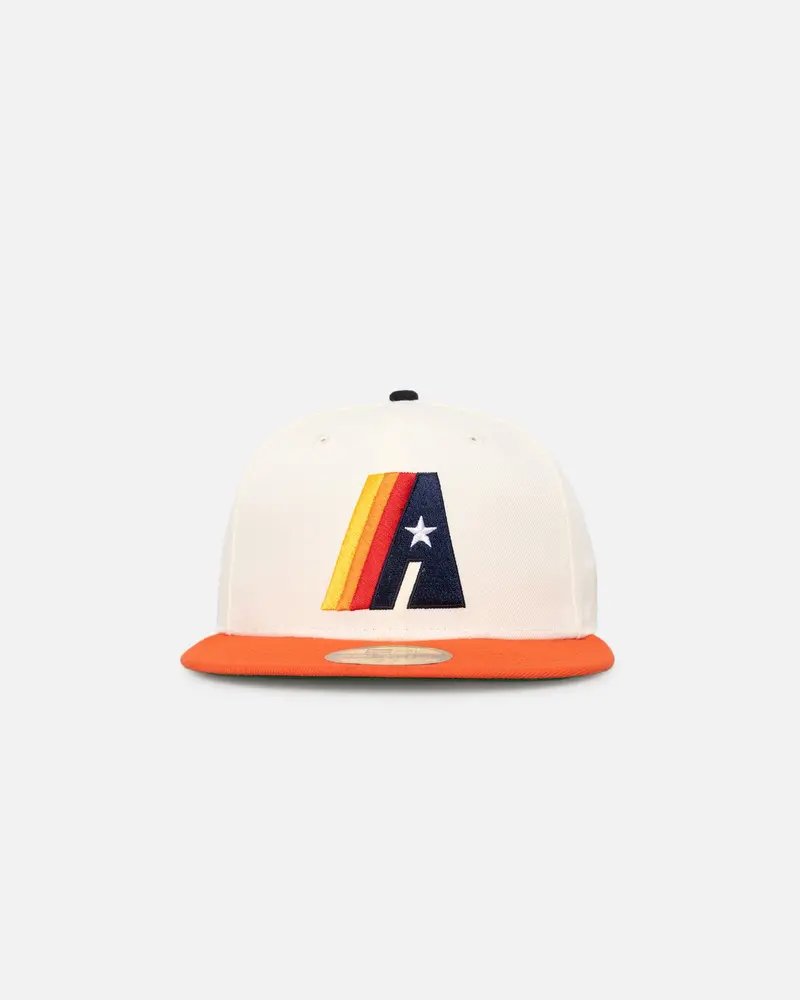 New Era Houston Astros Cooperstown 59Fifty Fitted Chrome White 1