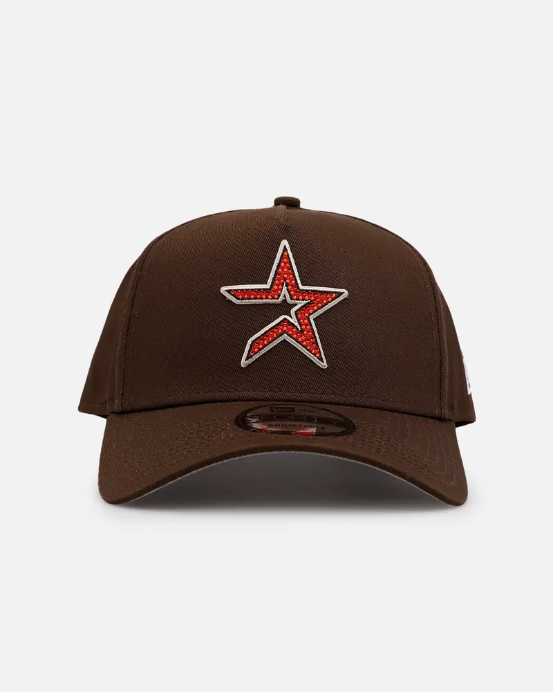 New Era Houston Astros 'Diamante' 9Forty A-Frame Snapback Walnut 1
