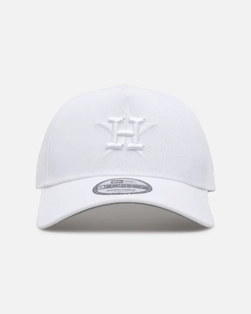 New Era Houston Astros 'Easy White' 9Forty A-Frame Snapback White/White 1