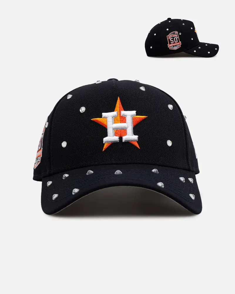 New Era Houston Astros 'Embellishment' 9Forty A-Frame Snapback Navy 1