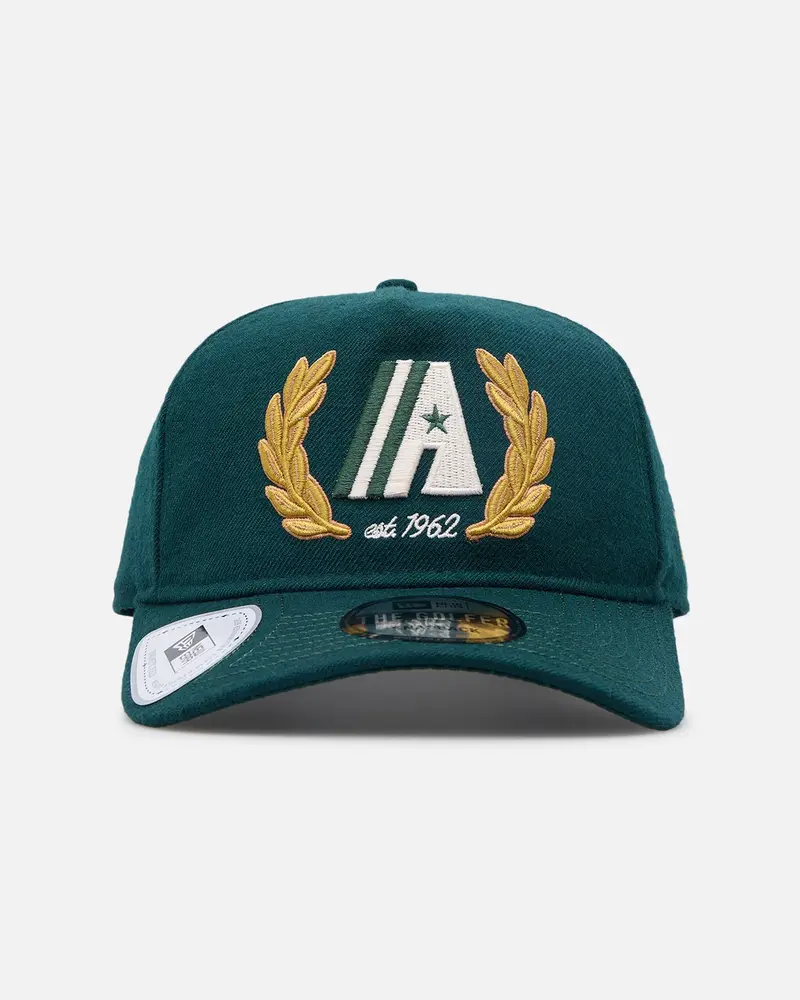 New Era Houston Astros 'Heritage Golf' Pre-Curved Golfer Snapback Cilantro Green 1