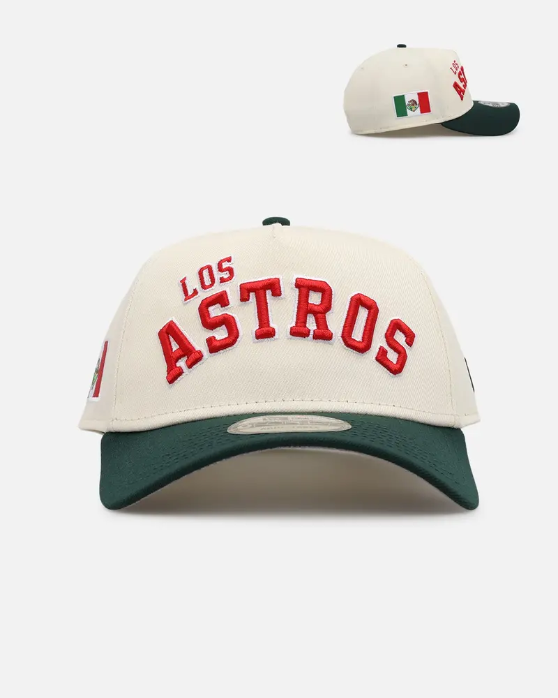 New Era Houston Astros 'Mexican Independence Day' 9Forty A-Frame Snapback Chrome/Dark Green 1