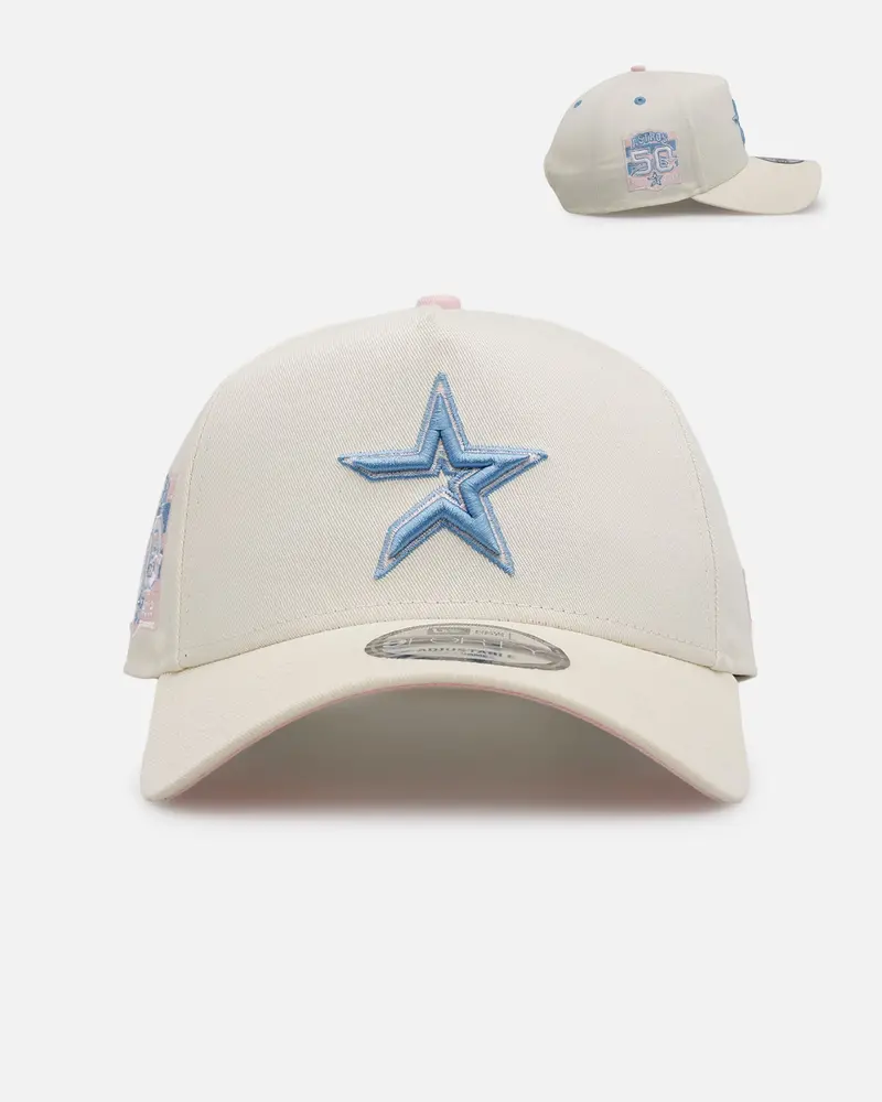 New Era Houston Astros 'Pastel' 9Forty A-Frame Snapback Chrome White 1