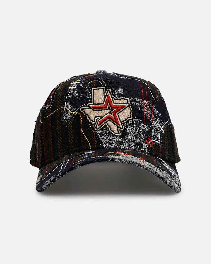New Era Houston Astros 'Running Stitch' 9Forty A-Frame Snapback Multi 1