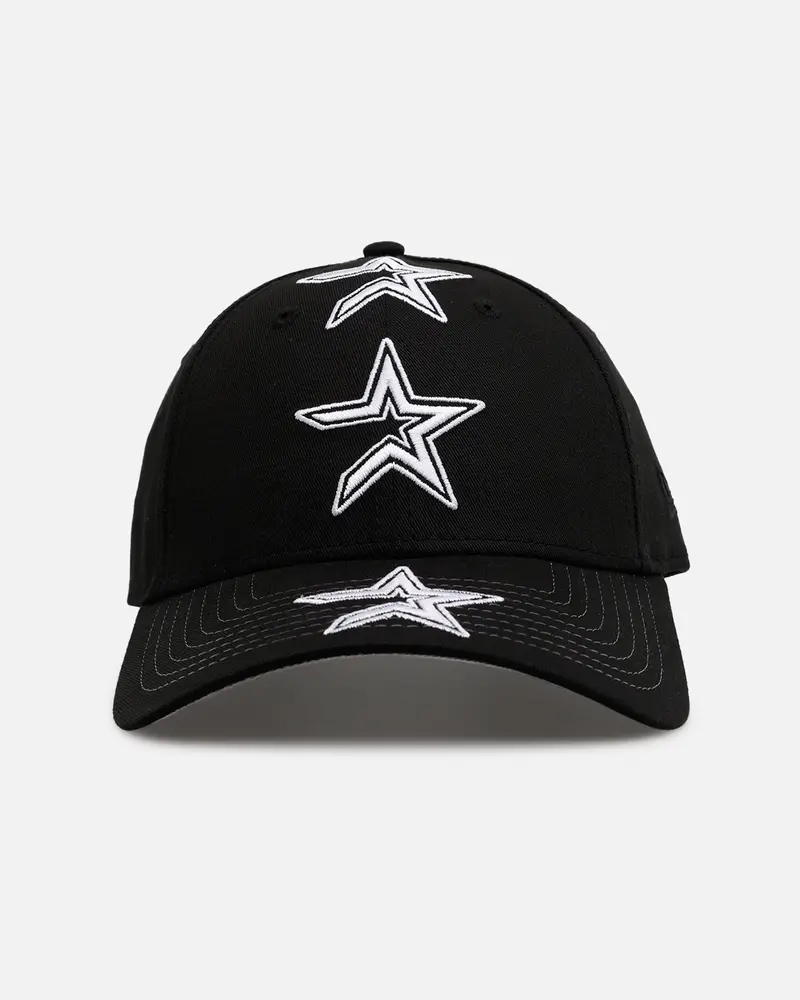 New Era Houston Astros 'Spine' 9Forty A-Frame Strapback Black/White 1