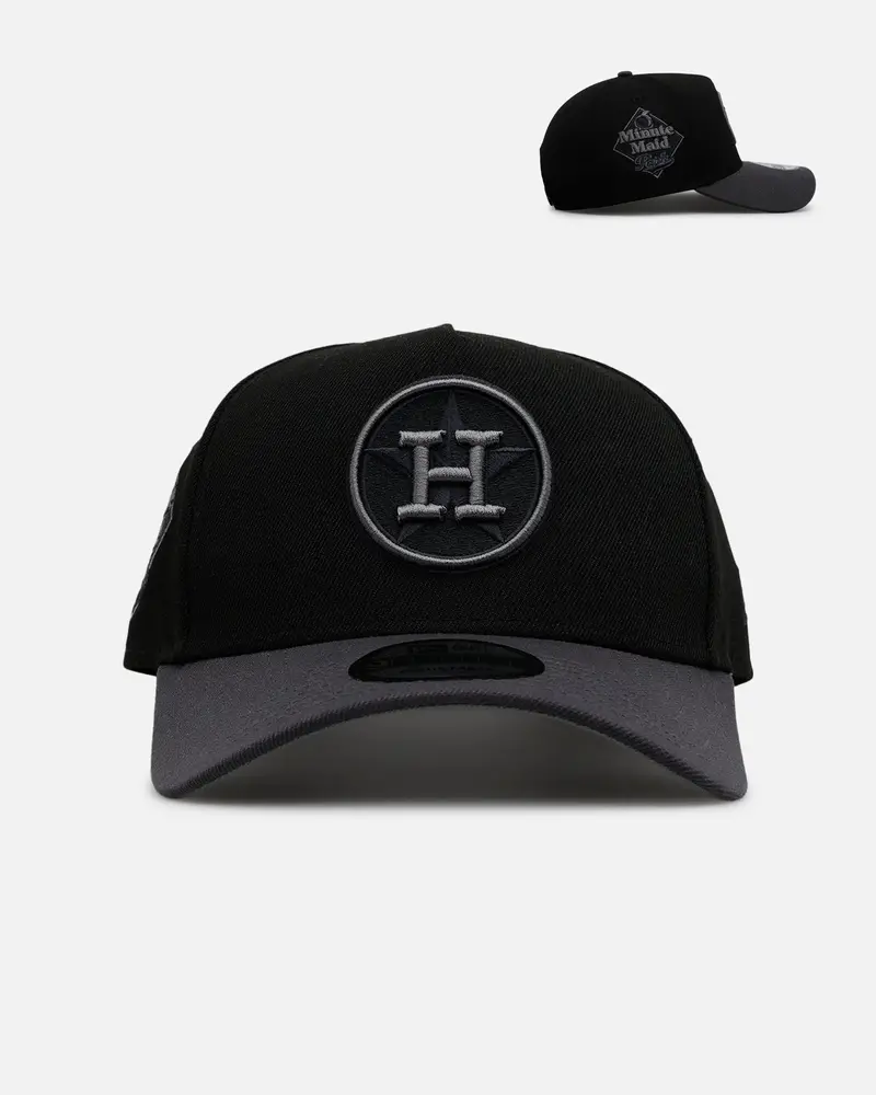New Era Houston Astros 'Stealth' 9Forty A-Frame Snapback Black/Charcoal 1