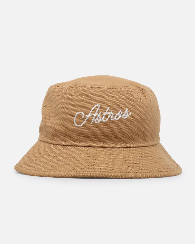 New Era Houston Astros 'Wheat Duck Canvas' Bucket Hat Wheat 1