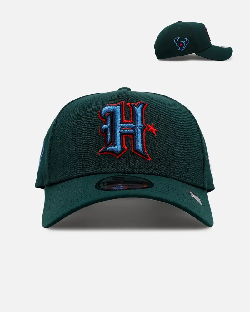 New Era Houston Texans 'Evergreen' 9Forty A-Frame Snapback Dark Green 1