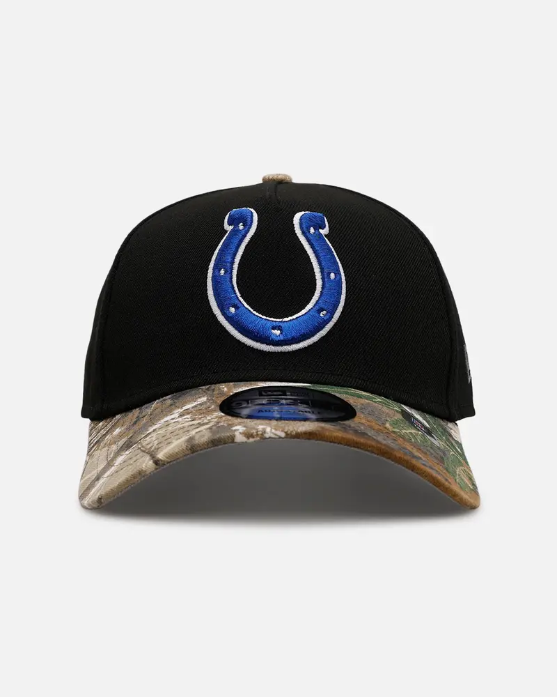 New Era Indianapolis Colts 'Black Crown Realtree Visor' 9Forty A-Frame Snapback Realtree Edge/Black 1