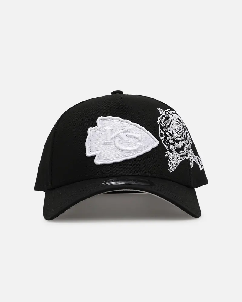 New Era Kansas City Chiefs 'Ornate Rose' 9Forty A-Frame Snapback Black/White 1