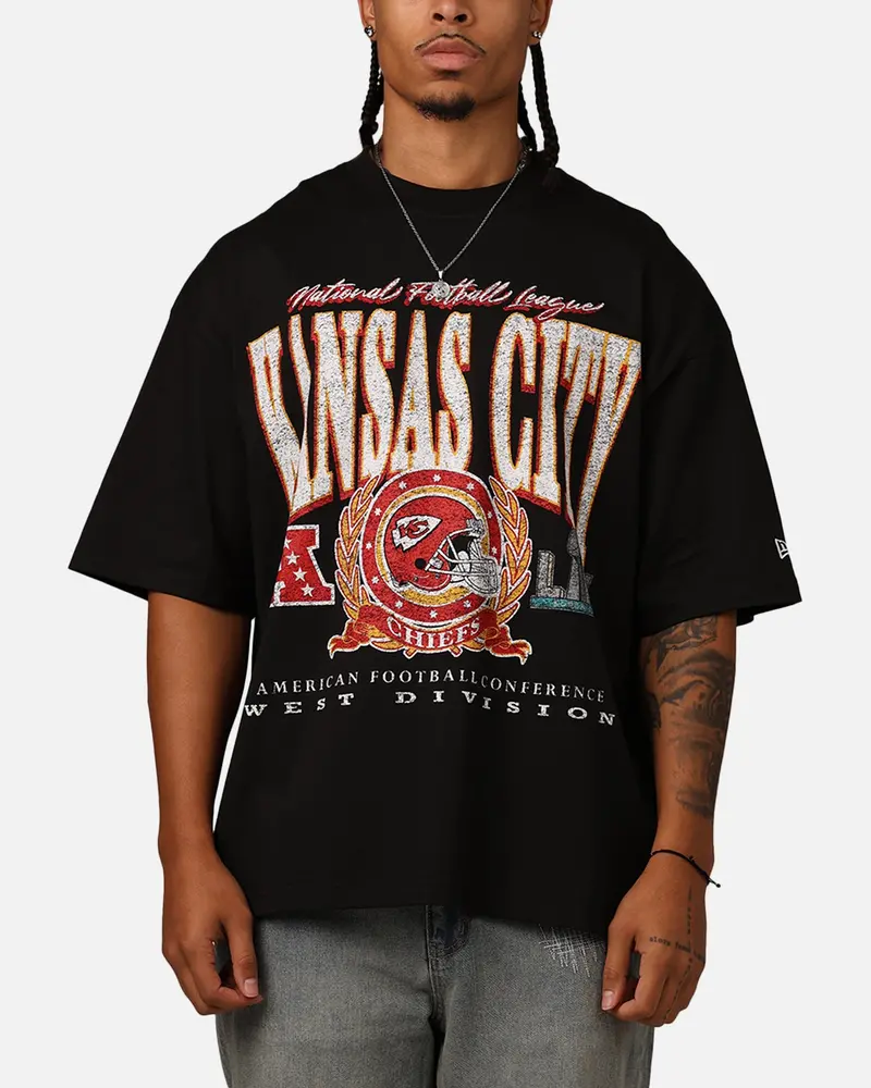 New Era Kansas City Chiefs Oversized Essentials T-Shirt Black 1