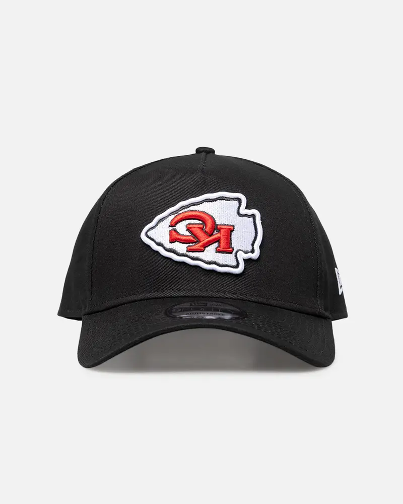 New Era Kansas City Chiefs 'Upside Down Logo' 9Forty A-Frame Snapback Black/Official Team Color 1