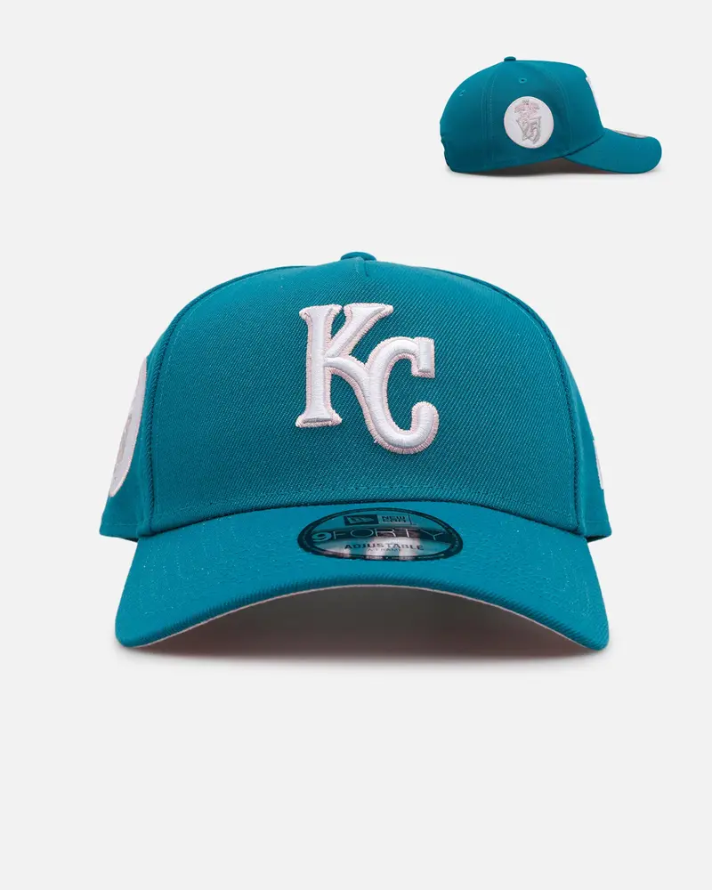 New Era Kansas City Royals 'Aqua' 9Forty A-Frame Snapback Aqua 1
