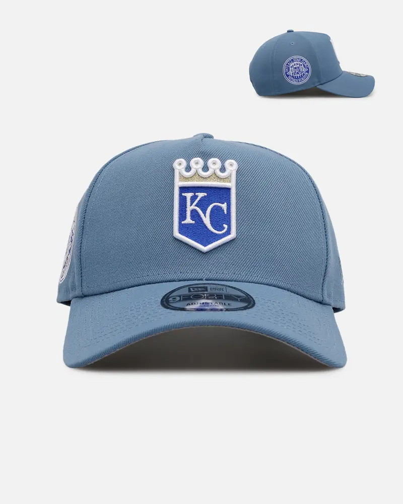 New Era Kansas City Royals 'Faded Blue' 9Forty A-Frame Snapback Faded Blue 1