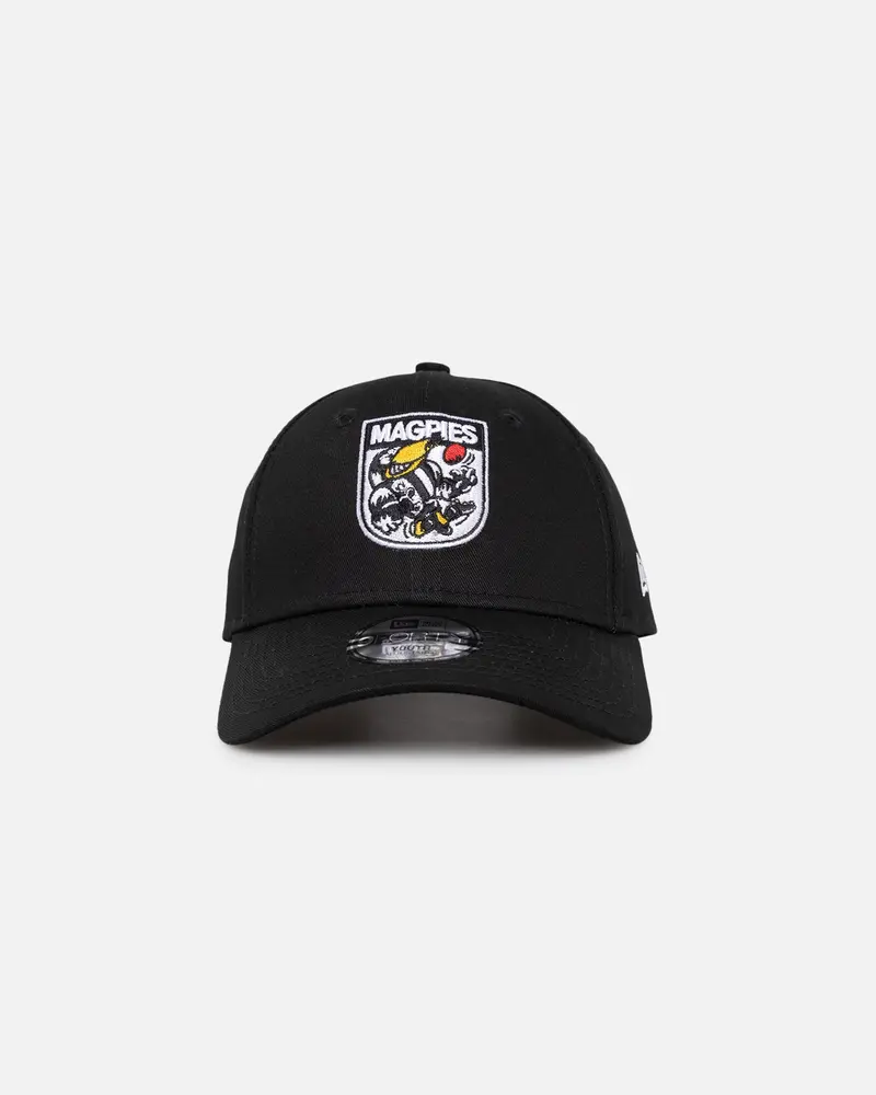 New Era Kids' Collingwood Magpies 'Afl Retro Mascot' 9Forty Strapback Otc 1