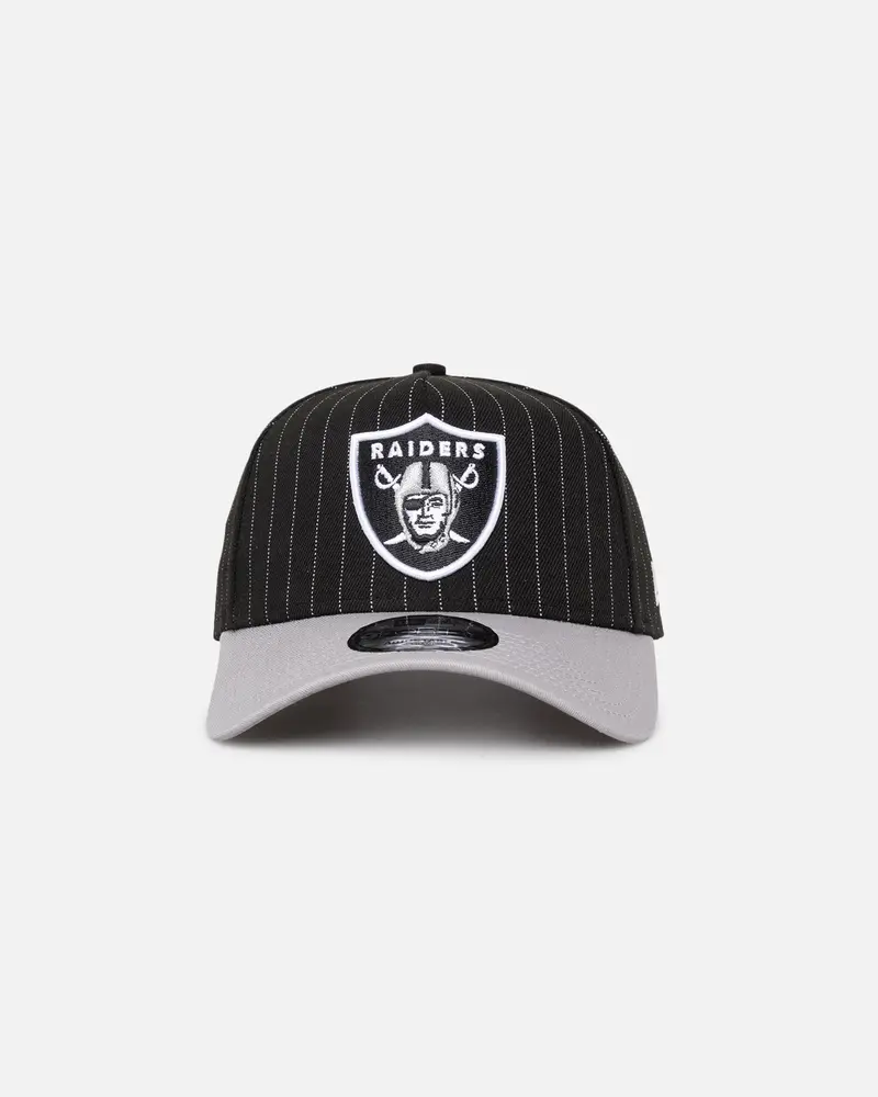 New Era Las Vegas Raiders '2-Tone Pinstripe' 9Forty A-Frame Snapback Pinstripe 1