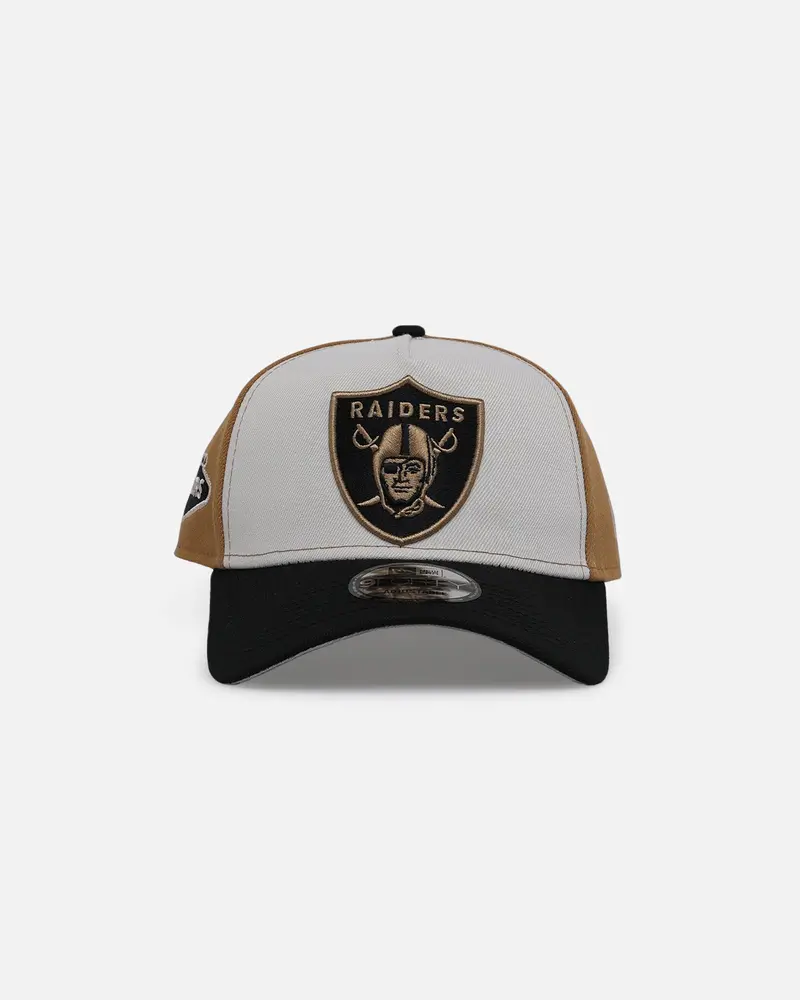 New Era Las Vegas Raiders 9Forty A-Frame Snapback Stone/Wheat 1