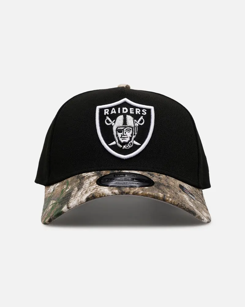 New Era Las Vegas Raiders 'Black Crown Realtree Visor' 9Forty A-Frame Snapback Realtree Edge/Black 1