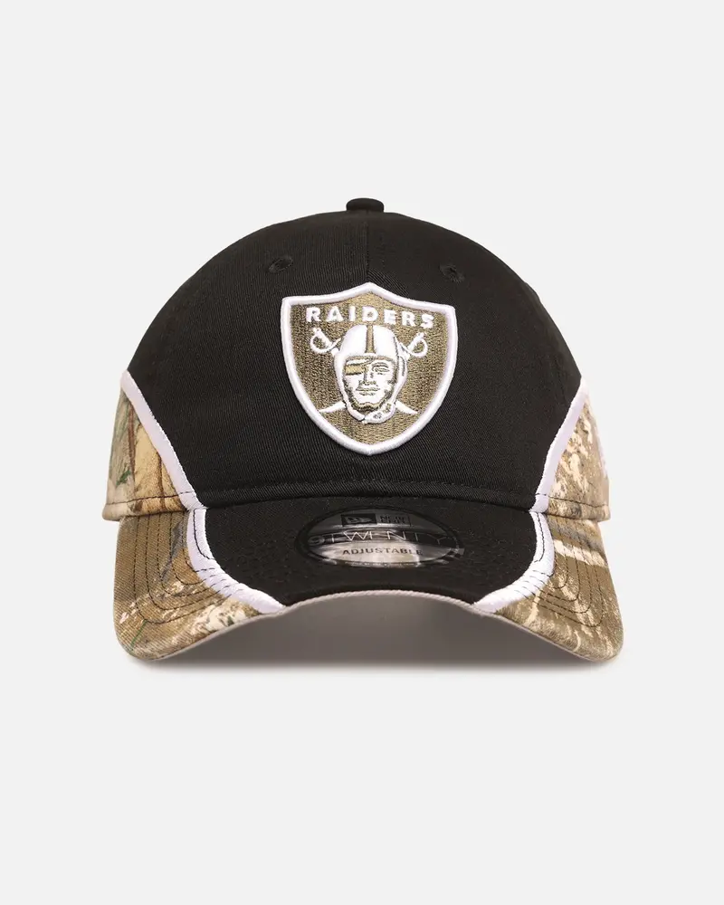 New Era Las Vegas Raiders 'Black Realtree' 9Twenty Strapback Black/Realtree 1