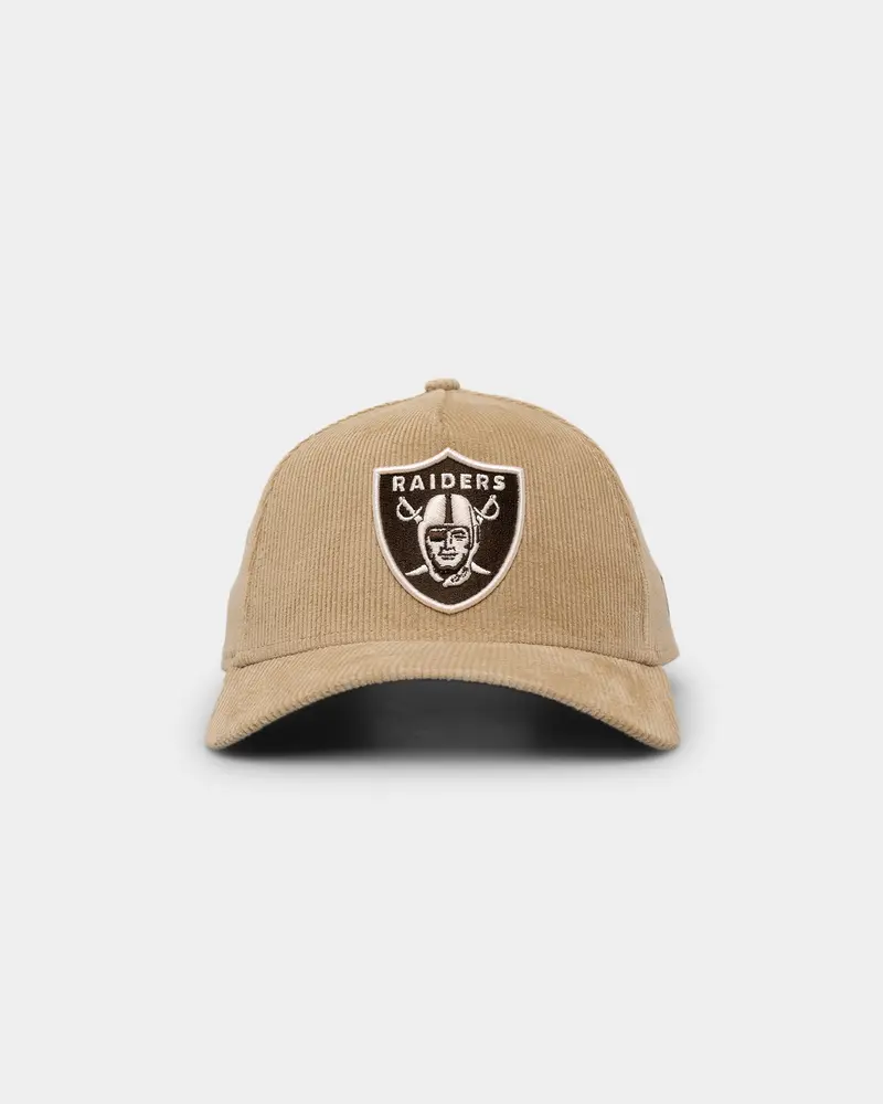New Era Las Vegas Raiders 'Brown Camel Corduroy' 9Forty A-Frame Snapback Camel 1