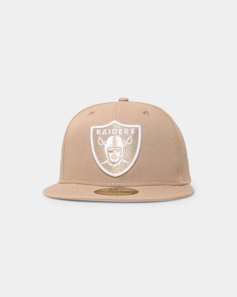 New Era Las Vegas Raiders "Camel White" 59Fifty Fitted Tumbleweed/White 1