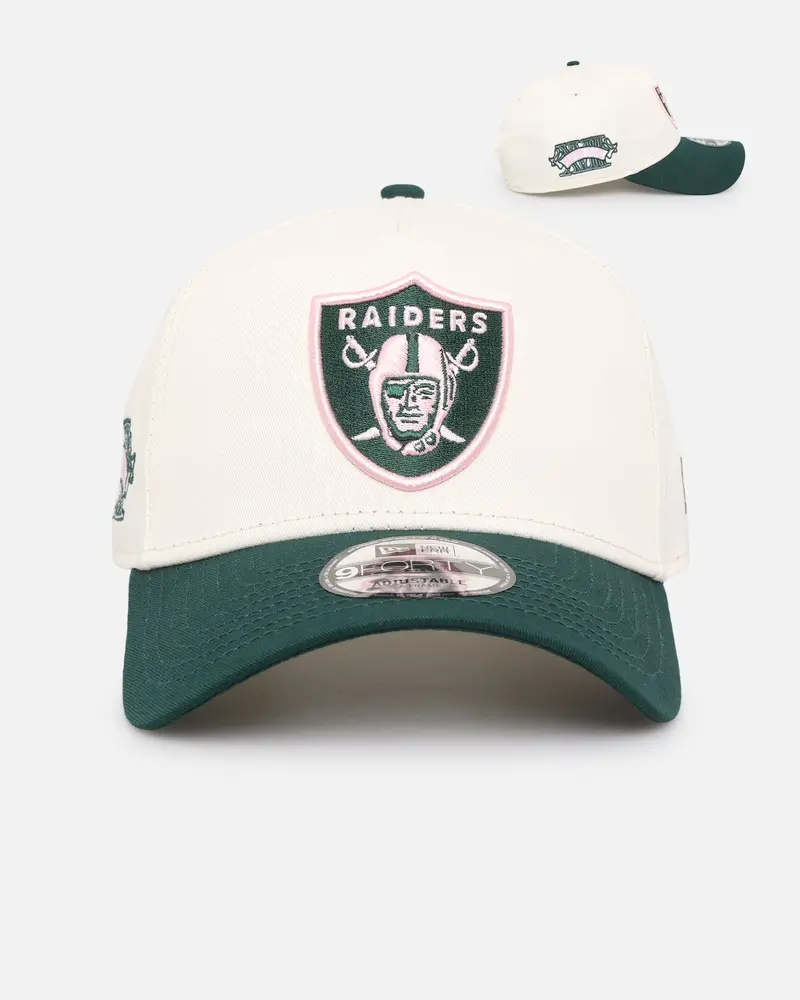 New Era Las Vegas Raiders 'Chrome Dark Green' 9Forty A-Frame Snapback Chrome/Dark Green 1