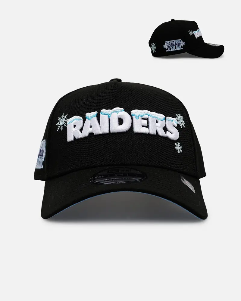 New Era Las Vegas Raiders 'Cold As Ice' 9Forty A-Frame Snapback Black 1