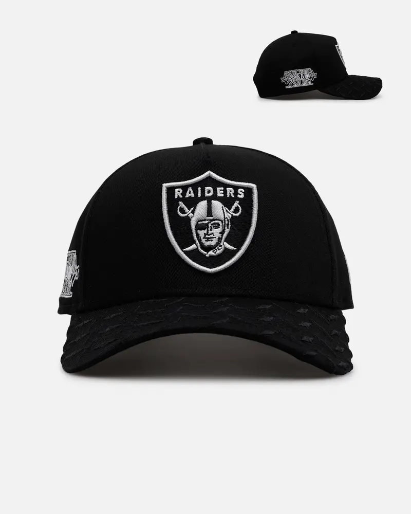 New Era Las Vegas Raiders 'Dark Steel' 9Forty A-Frame Snapback Black/Grey 1