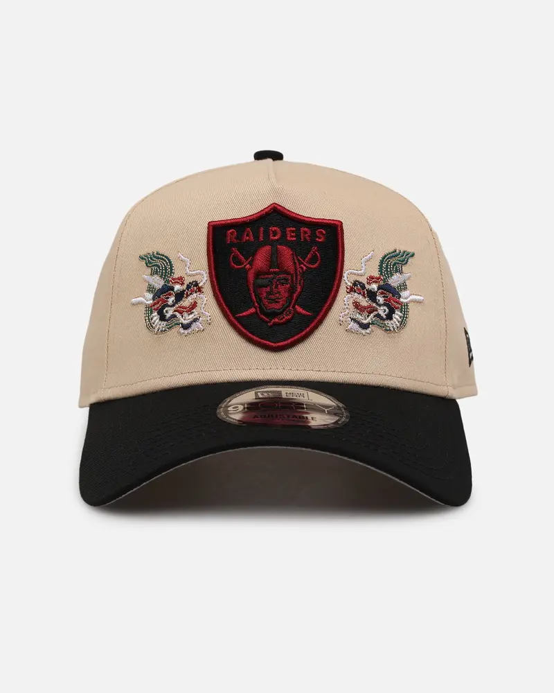 New Era Las Vegas Raiders 'Dragon Collection' 9Forty A-Frame Snapback Black/Oak 1