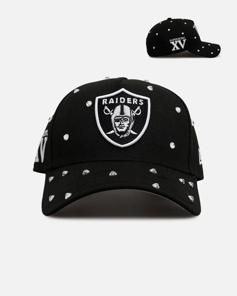 New Era Las Vegas Raiders 'Embellishment' 9Forty A-Frame Snapback Black 1