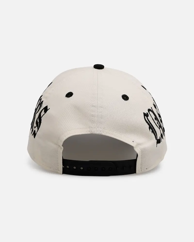 New Era Las Vegas Raiders 'Gothic Script Two Tone' 9Forty A-Frame Snapback Chrome/Black 2