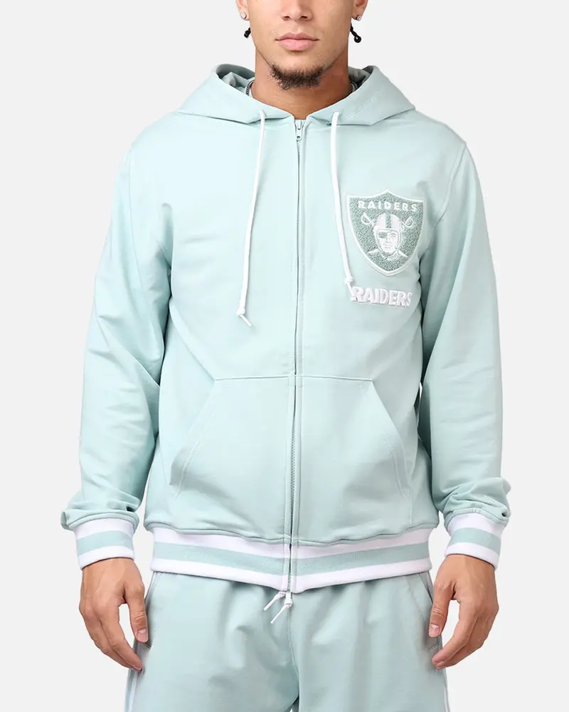 New Era Las Vegas Raiders 'Logo Select Mint' Full Zip Hoodie Mint/White 1