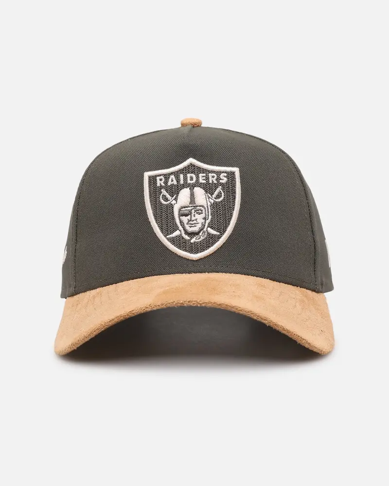 New Era Las Vegas Raiders 'Moss Canvas Wheat' 9Forty A-Frame Snapback Moss Canvas/Ivory 1