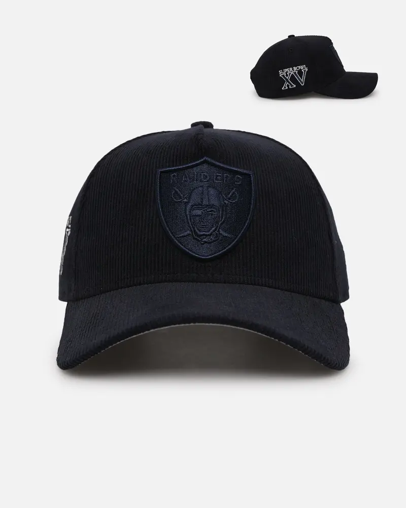 New Era Las Vegas Raiders 'Navy Tonal Cord' 9Forty A-Frame Corduroy Snapback Navy 1