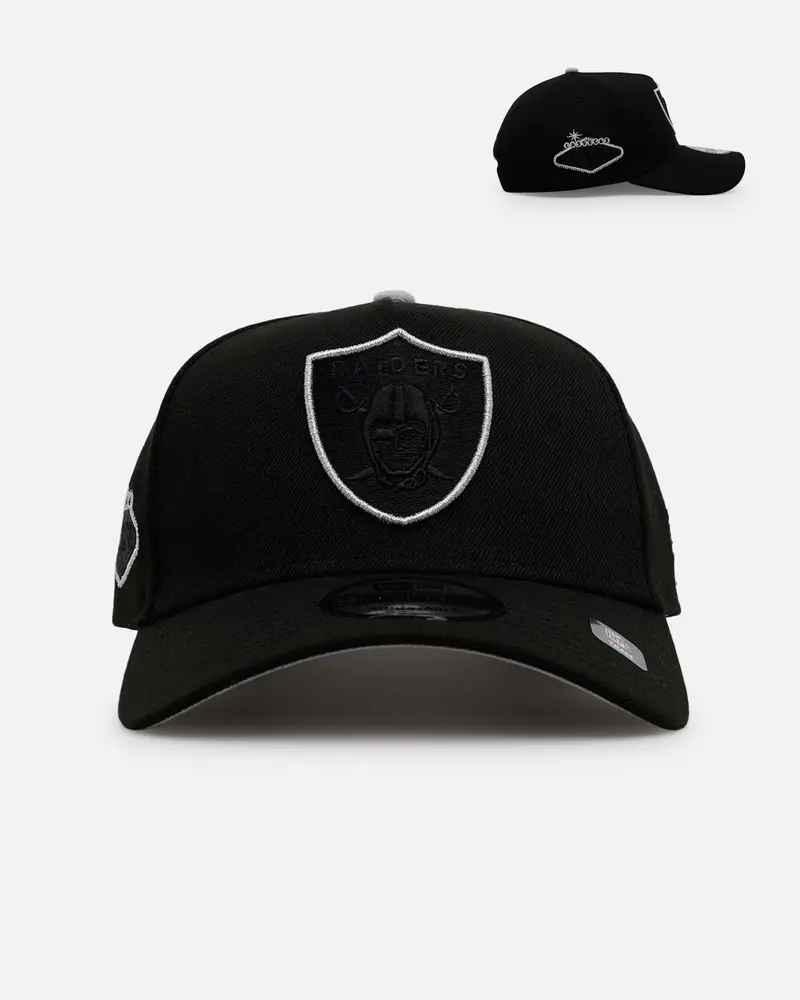 New Era Las Vegas Raiders 'Outline' 9Forty A-Frame Snapback Black 1