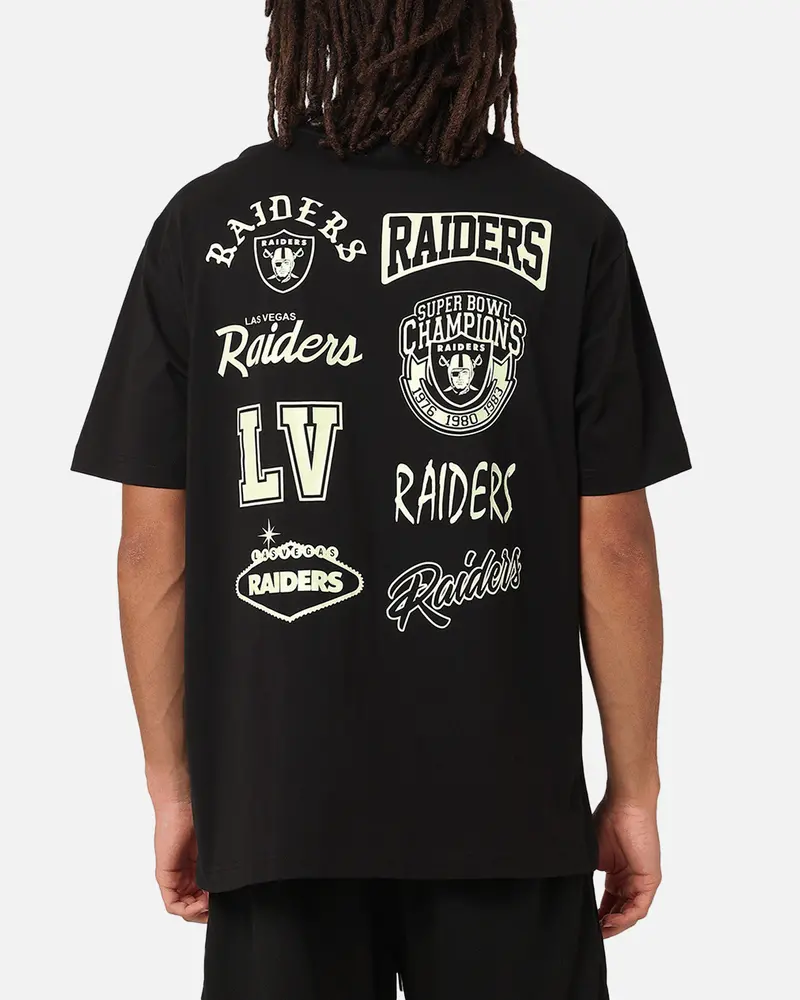 New Era Las Vegas Raiders Oversized Glow T-Shirt Black 1
