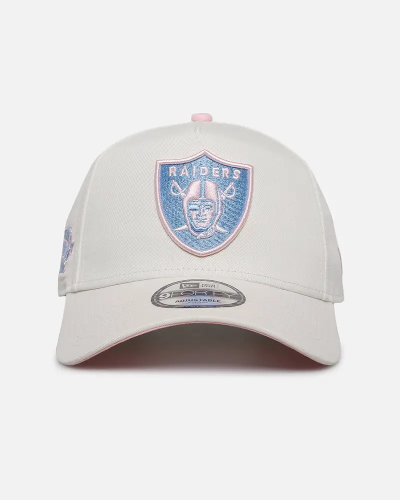 New Era Las Vegas Raiders 'Pastel' 9Forty A-Frame Snapback Chrome White 1