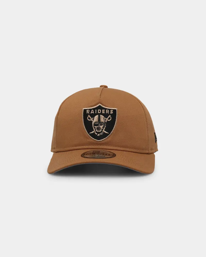 New Era Las Vegas Raiders Pinch Crown Golfer Wheat/Black 1